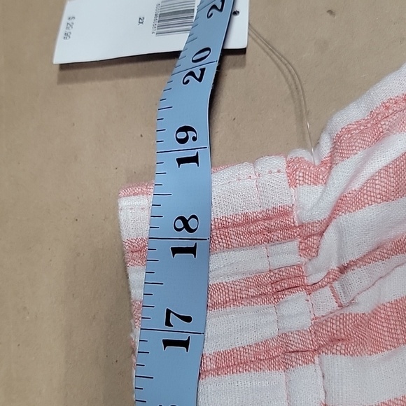 Old Navy Size 2X High Rise Striped Linen Blend Shorts, NEW with Tag - Picture 6 of 13
